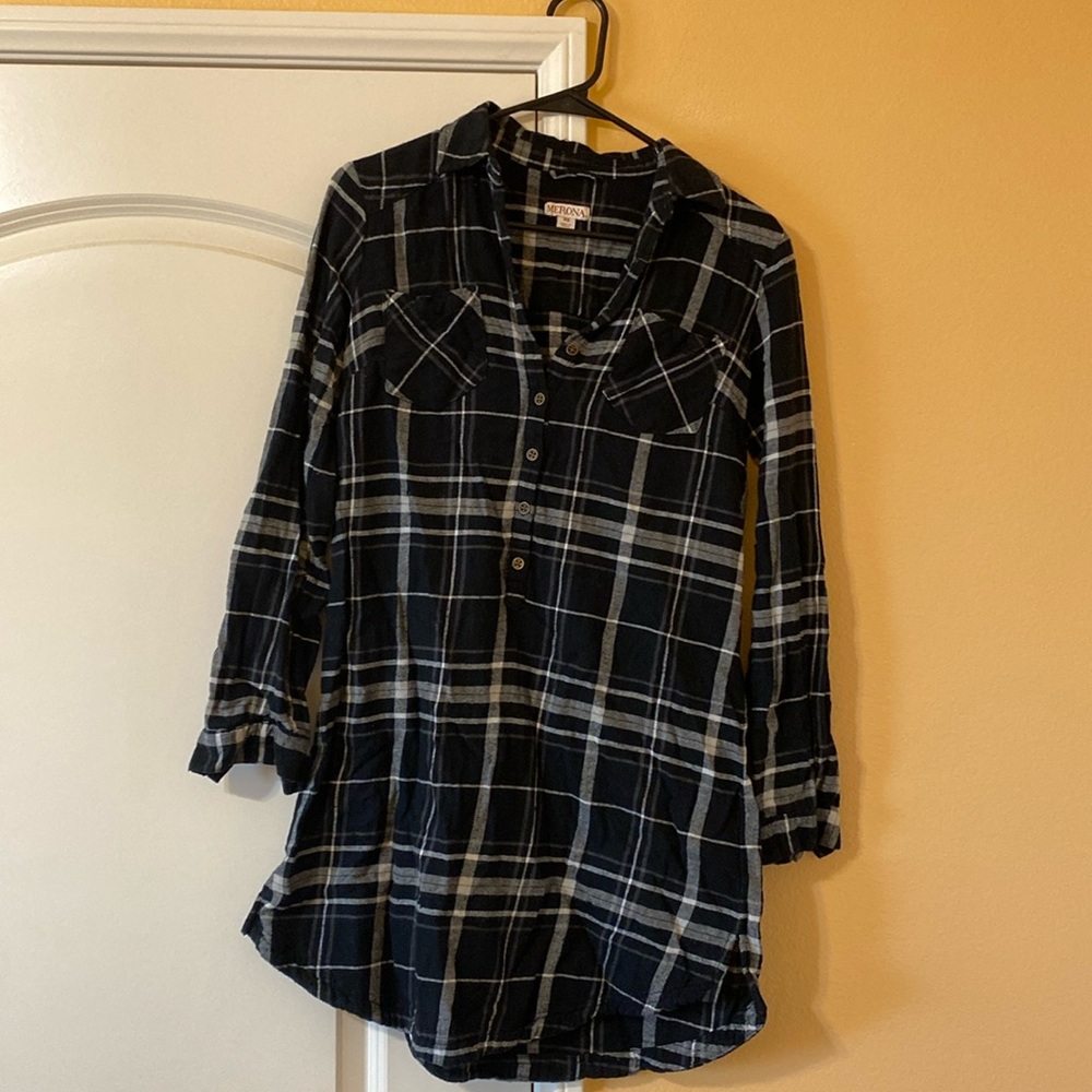 Merona plaid pattern dress. Size XS